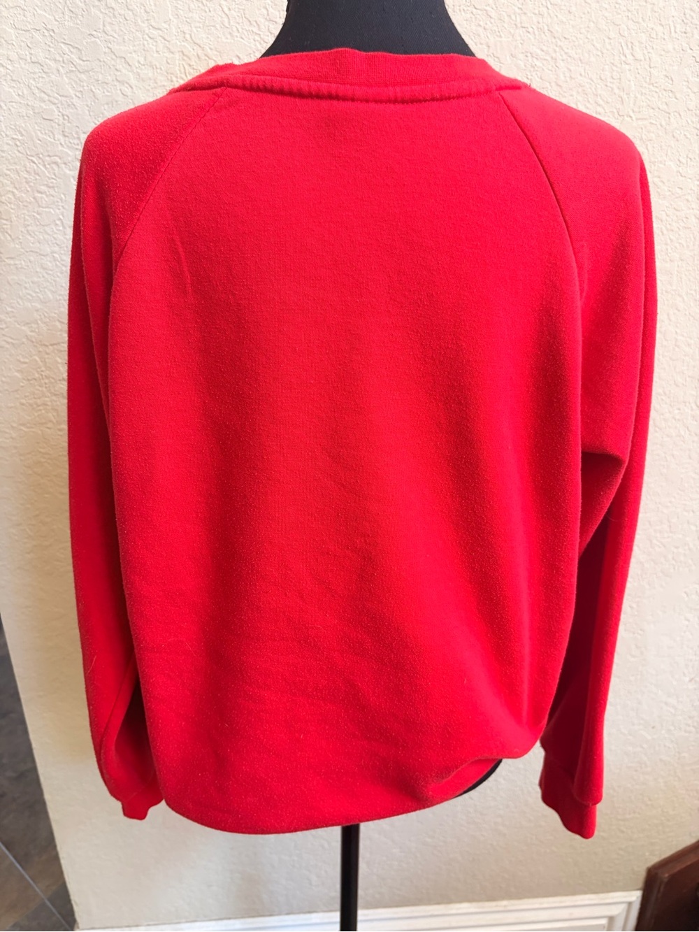 Coca Cola Red Crewneck Sweatshirt with White Script Logo - Picture 3 of 3